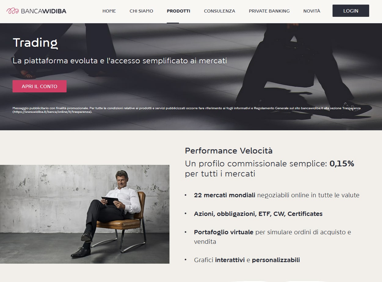 Il Servizio Widiba Trading