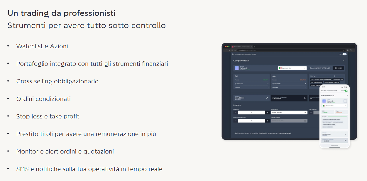 Widiba: Piattaforma di trading
