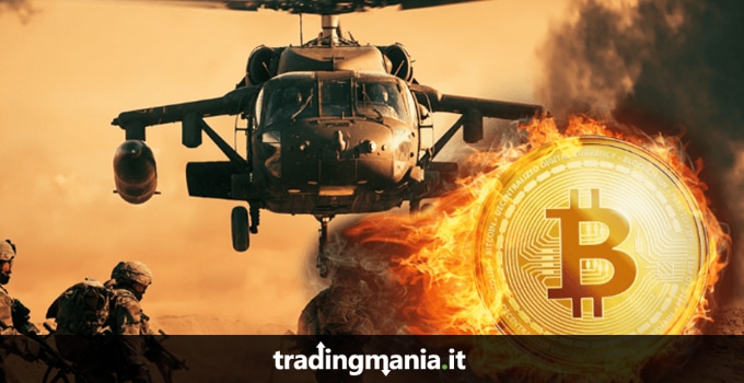 Il prezzo del Bitcoin prospera con le guerre
