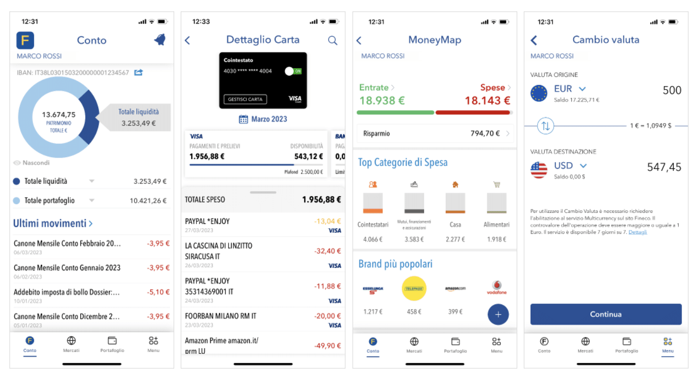 App trading Fineco bank